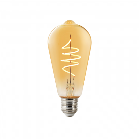 Nordlux Smart E27 ST64 Deco Filament LED 4,7 W 380 lm 2200 K, dimmbar, amber